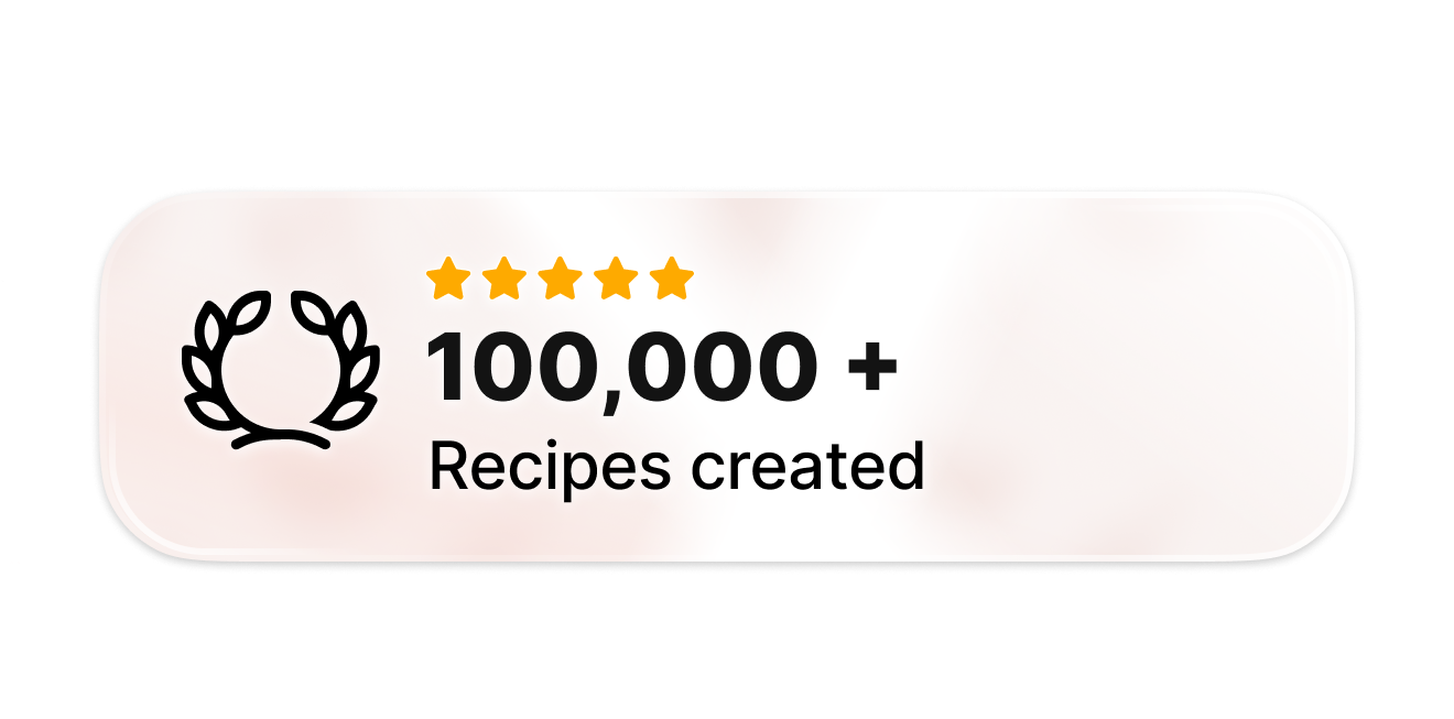 Users created over 100,000 recipes with Whisk