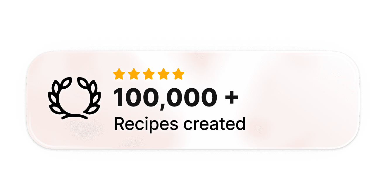 Users created over 100,000 recipes with Whisk